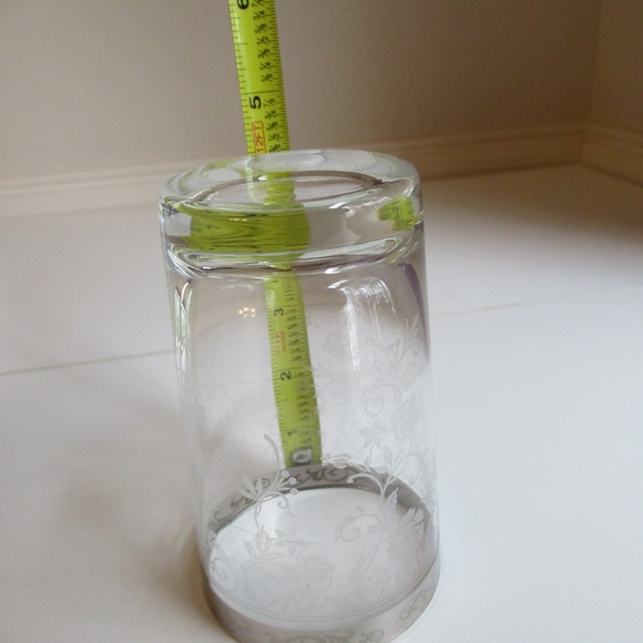 Mikimoto International Etched Highball glasses & silver stirrer - Picture 4 of 9